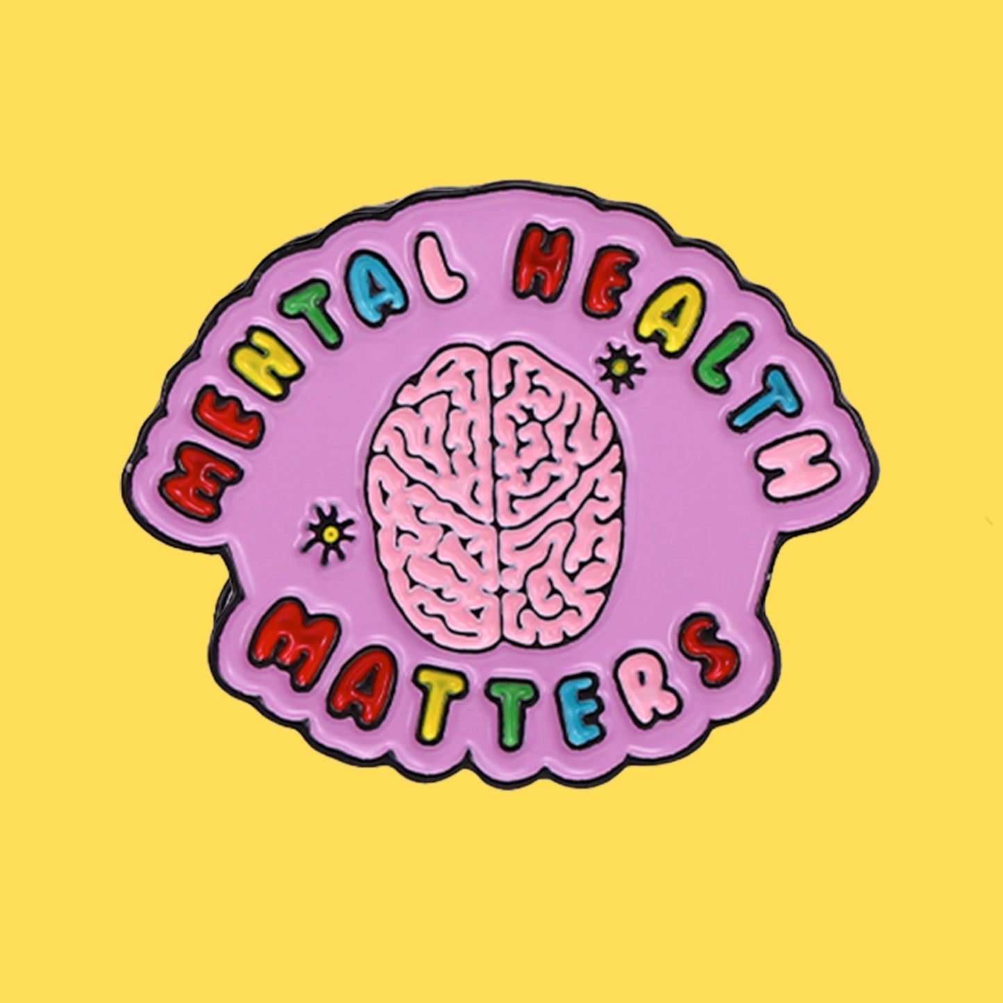 Mental Health Matters Pin (Pink)